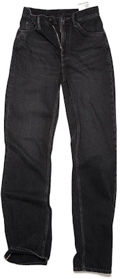 (W) Acne Studios SS22 高腰喇叭黑色牛仔裤 复古纯棉。 A00342-900 Order (W) Acne Studios SS22 高腰喇叭黑色牛仔裤 复古纯棉。 A00342-900