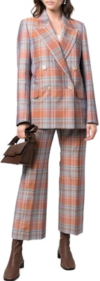 (W) Blazer Cruzado de Cuadros Multicolor Acne Studios SS22 AH0191-AO9 Lookbook (W) Blazer Cruzado de Cuadros Multicolor Acne Studios SS22 AH0191-AO9