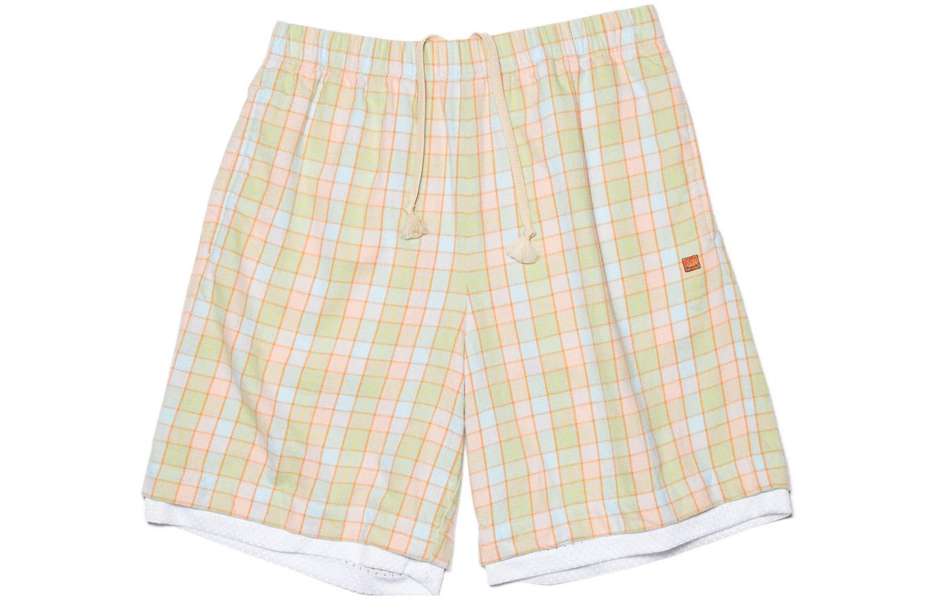 (Women) Acne Studios SS22  Plaid Lace-Up Shorts Multicolor. FA-UX-SHOR000028