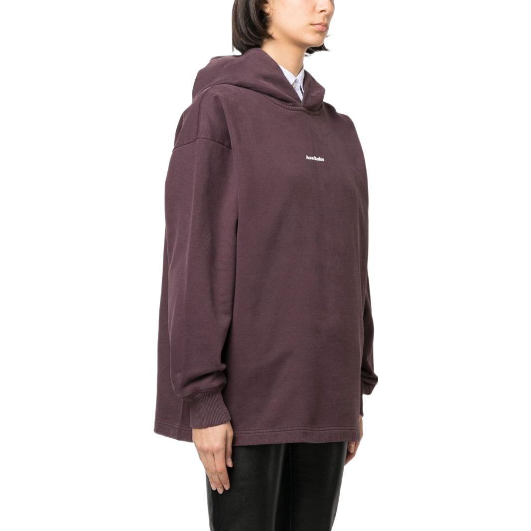 Purchase (W) Acne Studios 紫色刺繡徽標套頭衛衣 SS22 系列 AI0083-AD6