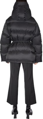 (Women) Acne Studios SS22 Quilted Drawstring Waist Black Hooded Puffer Jacket A90471-900 Shop (Women) Acne Studios SS22 Quilted Drawstring Waist Black Hooded Puffer Jacket A90471-900