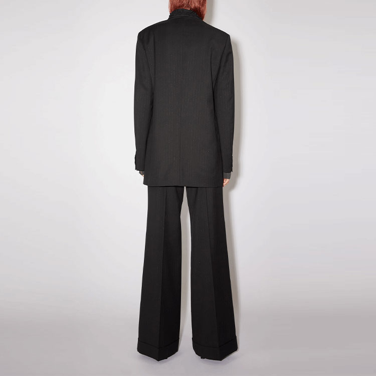 (Women) Acne Studios SS22  Single-Breasted Long Sleeve Blazer Black. AH0192-900 圖 4