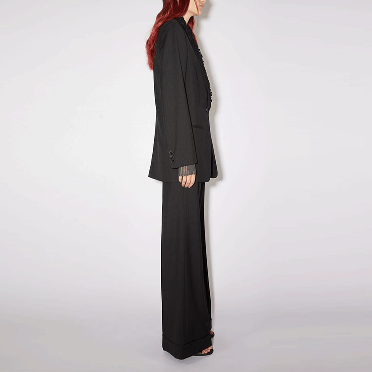 (Women) Acne Studios SS22  Single-Breasted Long Sleeve Blazer Black. AH0192-900 圖 5