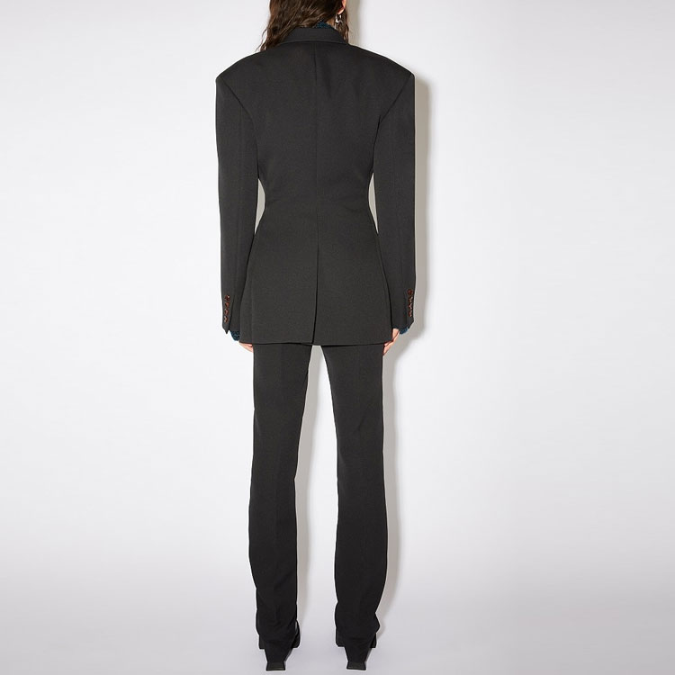 (Women) Acne Studios SS22  Tailored Single-Breasted Blazer Jacket Black. AH0206-900 圖 4