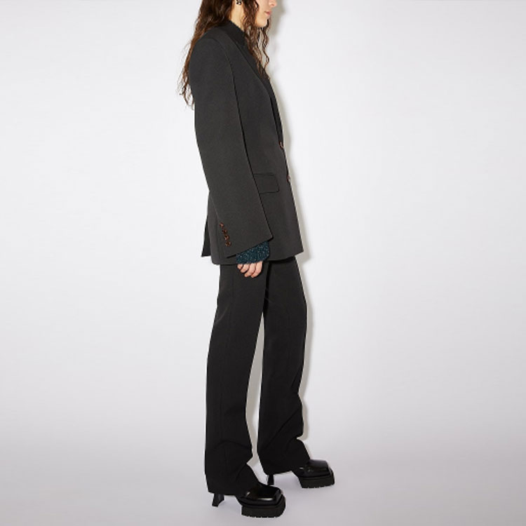 (Women) Acne Studios SS22  Tailored Single-Breasted Blazer Jacket Black. AH0206-900 圖 5