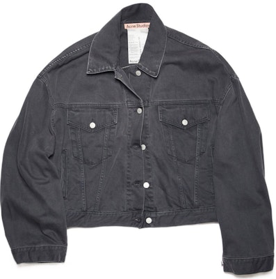 (Women) Acne Studios SS22 Vintage Denim Long Sleeve Jacket in Dark Grey. A90424-AA3 Order (Women) Acne Studios SS22 Vintage Denim Long Sleeve Jacket in Dark Grey. A90424-AA3