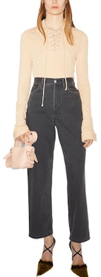 (W) Acne Studios SS22 复古洗高腰宽腿牛仔裤 黑灰色. A00372-AA3 Lookbook (W) Acne Studios SS22 复古洗高腰宽腿牛仔裤 黑灰色. A00372-AA3