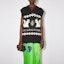 Lookbook (W) Acne Studios SS22 Suéter sin mangas negro de lana con estampado animal. A60379-J83