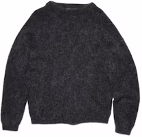 Order (Women) Acne Studios SS22 Black Wool Cashmere Pullover Sweater Crewneck Relaxed A60384-AA2