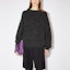 Lookbook (W) Acne Studios SS22 黑色羊毛羊絨圓領毛衣 寬鬆款式 A60384-AA2