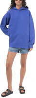 Shop (Women) Acne Studios SS22 Blue Pullover Sweatshirt with Logo Embroidery AI0083-BCE