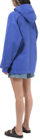 Purchase (Women) Acne Studios SS22 Blue Pullover Sweatshirt with Logo Embroidery AI0083-BCE