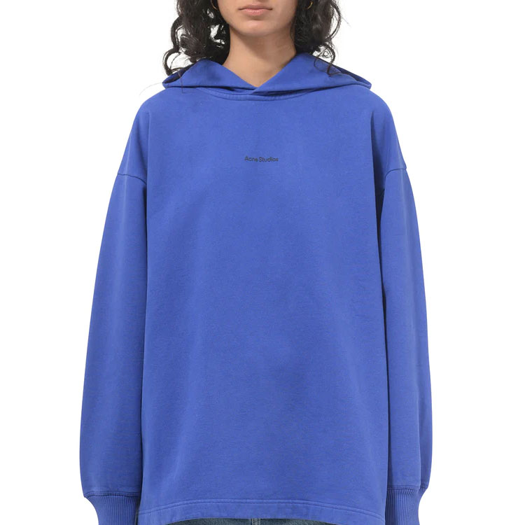 Details for (W) Acne Studios SS22 藍色刺繡Logo套頭衛衣 AI0083-BCE