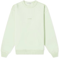 (Women) Acne Studios SS22 Embroidered Logo Crewneck Sweatshirt Women’s Light Green. AI0067-ABI (Women) Acne Studios SS22 Embroidered Logo Crewneck Sweatshirt Women’s Light Green. AI0067-ABI