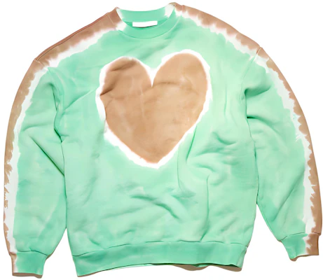 (W) Acne Studios SS22 綠色綁染愛心圓領衛衣 AI0119-AH3 Buy (W) Acne Studios SS22 綠色綁染愛心圓領衛衣 AI0119-AH3