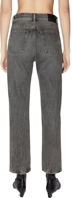 (W) Acne Studios SS22 Jeans High-Waist Straight-Leg Wanita Hitam. A00367-900 Shop (W) Acne Studios SS22 Jeans High-Waist Straight-Leg Wanita Hitam. A00367-900