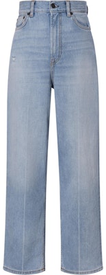 (Women) Acne Studios SS22 High-Waist Washed Straight-Leg Jeans 1993 Women Light Blue A00337-AAV Buy (Women) Acne Studios SS22 High-Waist Washed Straight-Leg Jeans 1993 Women Light Blue A00337-AAV