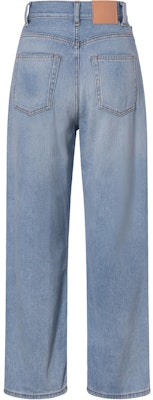(Women) Acne Studios SS22 High-Waist Washed Straight-Leg Jeans 1993 Women Light Blue A00337-AAV Lookbook (Women) Acne Studios SS22 High-Waist Washed Straight-Leg Jeans 1993 Women Light Blue A00337-AAV
