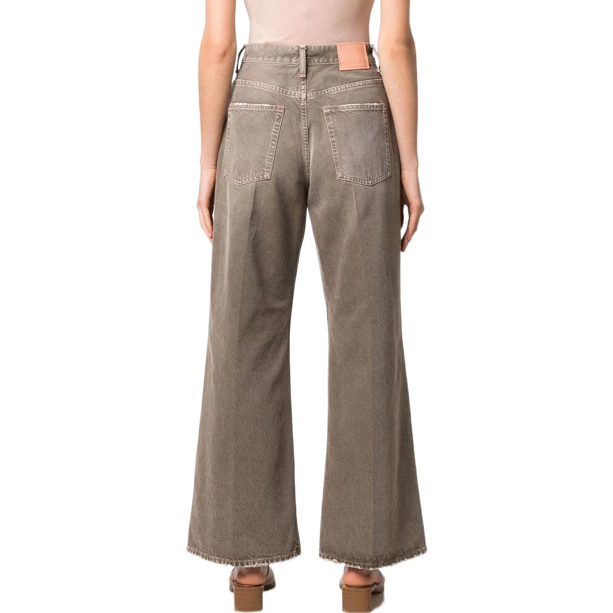 Purchase (W) Acne Studios SS22 Jeans High-Waisted Wide-Leg Wanita 2022F Coklat Muda A00346-AEK