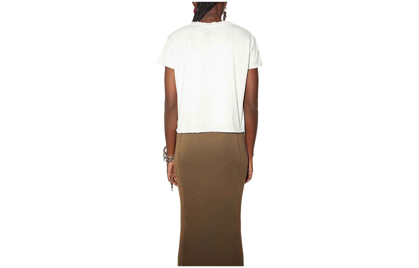 Lookbook (W) Acne Studios SS22 Baju Logo Cetak Hijau Muda. AL0285-ABH