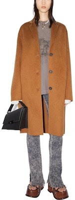 (W) Abrigo Minimalista de Lana de Acne Studios SS22 Mujer Marrón. A90411-BUT Lookbook (W) Abrigo Minimalista de Lana de Acne Studios SS22 Mujer Marrón. A90411-BUT