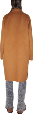 (W) Abrigo Minimalista de Lana de Acne Studios SS22 Mujer Marrón. A90411-BUT Shop (W) Abrigo Minimalista de Lana de Acne Studios SS22 Mujer Marrón. A90411-BUT