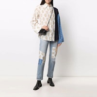 Lookbook (W) Acne Studios 2022春夏混印白色长袖衬衫 AC0360-ALD