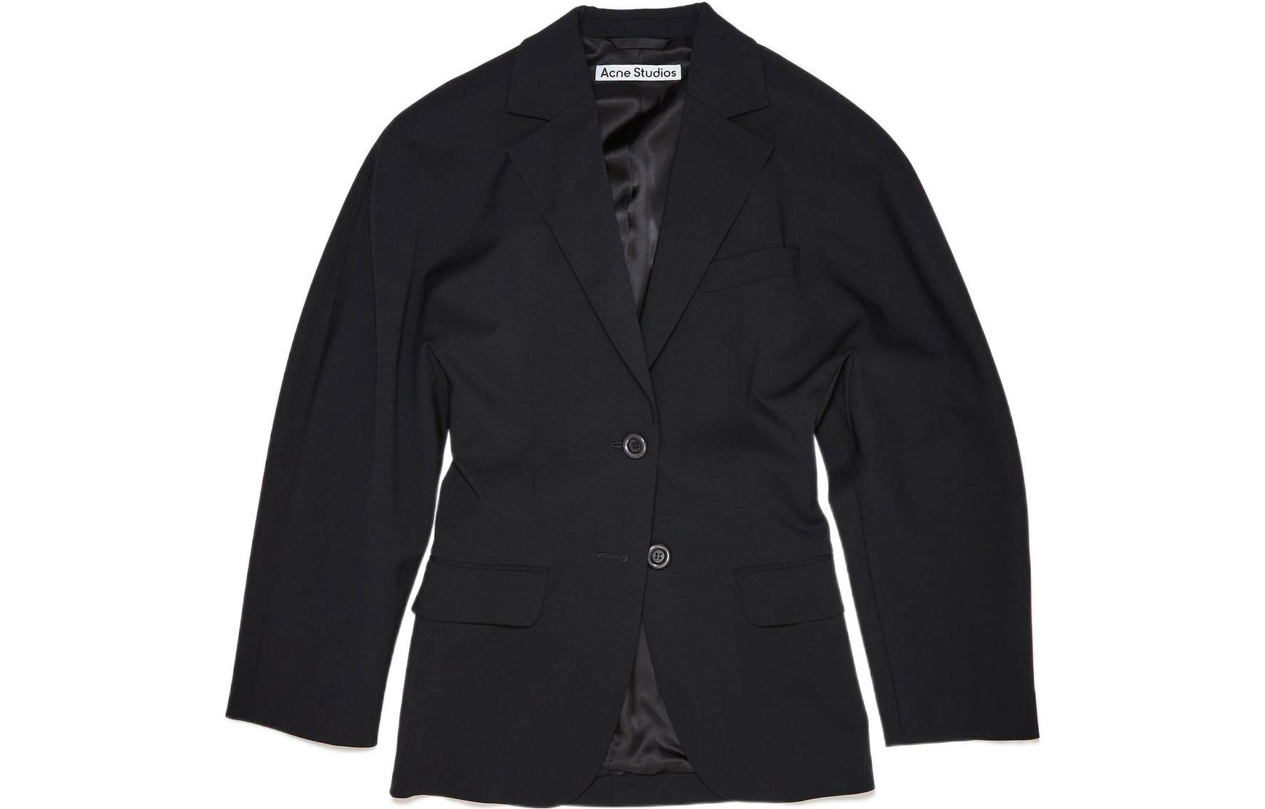 Order (W) Blazer Oversized Relajado Acne Studios SS22 Negro. AH0185-900