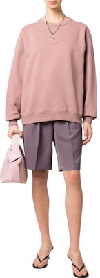 (Women) Acne Studios SS22 Pink Logo Crewneck Pullover Sweatshirt . AI0067-AD1 Lookbook (Women) Acne Studios SS22 Pink Logo Crewneck Pullover Sweatshirt . AI0067-AD1