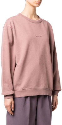 (Women) Acne Studios SS22 Pink Logo Crewneck Pullover Sweatshirt . AI0067-AD1 Purchase (Women) Acne Studios SS22 Pink Logo Crewneck Pullover Sweatshirt . AI0067-AD1