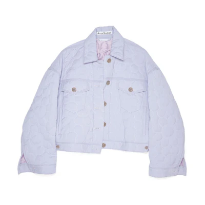 (Women) Acne Studios SS22 Purple Single-Breasted Collar Jacket . A90431-ADI032