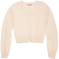 Order (Women) Acne Studios SS22 V-Neck Wool Cashmere Knit Pullover Sweater Beige A60343-AEB