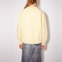 (W) 아크네 스튜디오 SS22 옐로우 오버사이즈 크루넥 긴팔 스웻셔츠 여성. AI0067-ABV Shop (W) 아크네 스튜디오 SS22 옐로우 오버사이즈 크루넥 긴팔 스웻셔츠 여성. AI0067-ABV