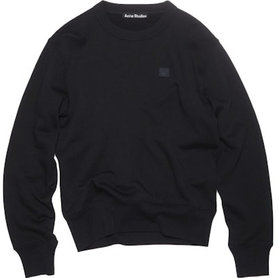 (Women) Acne Studios SS23 Black Pullover Sweater with Face Logo. CI0140-900 Buy (Women) Acne Studios SS23 Black Pullover Sweater with Face Logo. CI0140-900