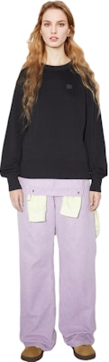 (Women) Acne Studios SS23 Black Pullover Sweater with Face Logo. CI0140-900 Lookbook (Women) Acne Studios SS23 Black Pullover Sweater with Face Logo. CI0140-900