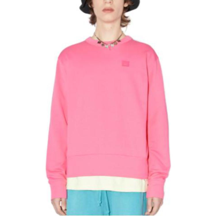 Lookbook (W) 아크네 스튜디오 SS23 페이스 루즈핏 크루넥 긴팔 스웻셔츠. CI0140ACV