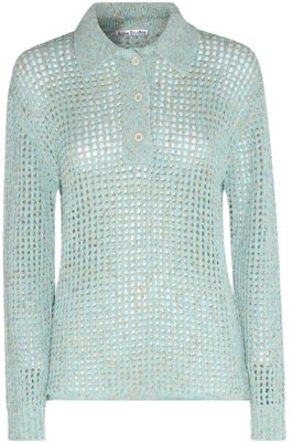 (Women) Acne Studios SS23 Green Pullover Sweater with Cut-Out Details. A60420-AAQ Order (Women) Acne Studios SS23 Green Pullover Sweater with Cut-Out Details. A60420-AAQ