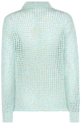 (Women) Acne Studios SS23 Green Pullover Sweater with Cut-Out Details. A60420-AAQ Lookbook (Women) Acne Studios SS23 Green Pullover Sweater with Cut-Out Details. A60420-AAQ