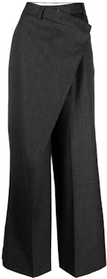 (Women) Acne Studios SS23 High-Waisted Wide-Leg Knit Sweatpants Black. AK0642-902 Order (Women) Acne Studios SS23 High-Waisted Wide-Leg Knit Sweatpants Black. AK0642-902