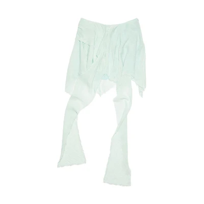 (Women) Acne Studios SS23 Mint Mambo Irregular Hem Caribbean Blue Skirt. AF0368-DG1