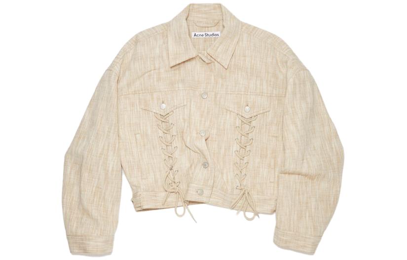 (Women) Acne Studios SS23  Oversized Button-Up Jacket Off-White A90567-AEK