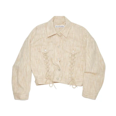 (Women) Acne Studios SS23 Oversized Button-Up Jacket Off-White A90567-AEK