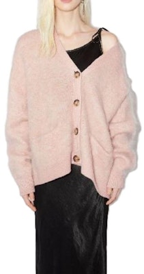 (W) Acne Studios SS23 Pink Mohair Wool Blend Cardigan Sweater. A60464-COA Sizing (W) Acne Studios SS23 Pink Mohair Wool Blend Cardigan Sweater. A60464-COA