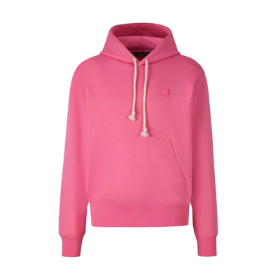 (Women) Acne Studios SS23 Pink Pullover Hoodie with Drawstrings. CI0141ACV