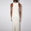 Shop (Women) Acne Studios SS23 White Solid Fringe Tank Top. AL0338-100