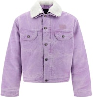 (Women) Acne Studios SS23 Detachable Collar Dyed Work Jacket Women in Smoky Purple. C90147-DF9 (Women) Acne Studios SS23 Detachable Collar Dyed Work Jacket Women in Smoky Purple. C90147-DF9