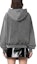 Shop (Women) Acne Studios SS23 Gray Oversized Hoodie with Letter Appliqué AI0135-BM0