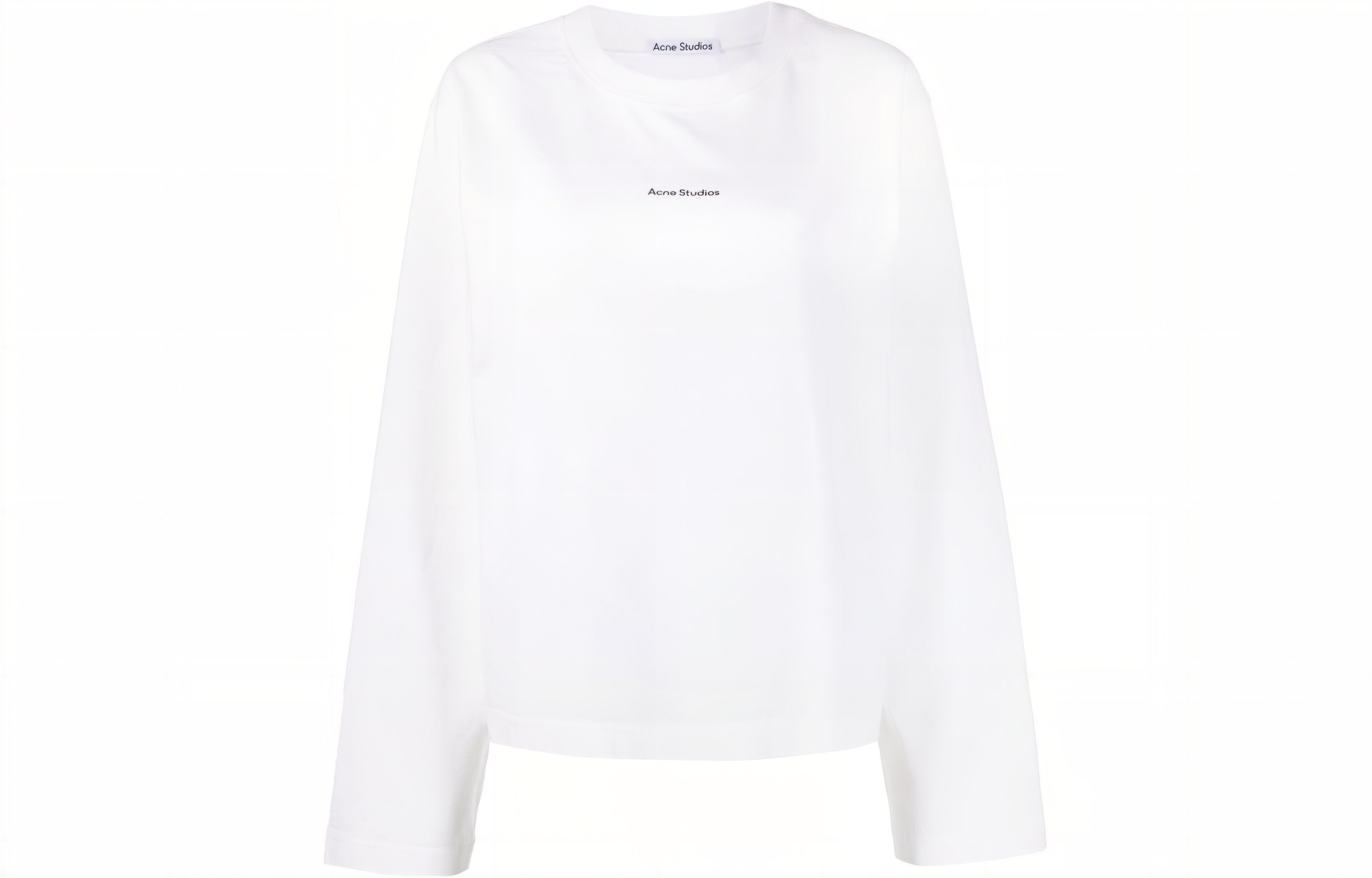 Order (W) Acne Studios SS23 Baju Tee Oversized Putih dengan Cetakan AL0343-183