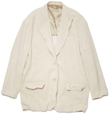 (W) Blazer Beige de Un Solo Botón Acne Studios SS23 AH0230-14L Buy (W) Blazer Beige de Un Solo Botón Acne Studios SS23 AH0230-14L