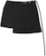 Order (Women) Acne Studios SS24 Black High-Waist Tie Casual Mini Skirt. AF0473-900